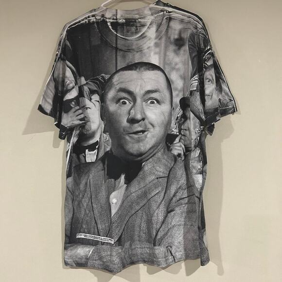 Vintage 1998 The Three Stooges AOP Shirt - Picture 2 of 6